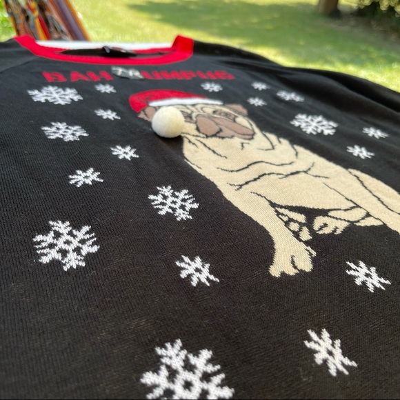 Custom Trump Pug Political Ugly Christmas Sweater One of a Kind - Picture 15 of 15